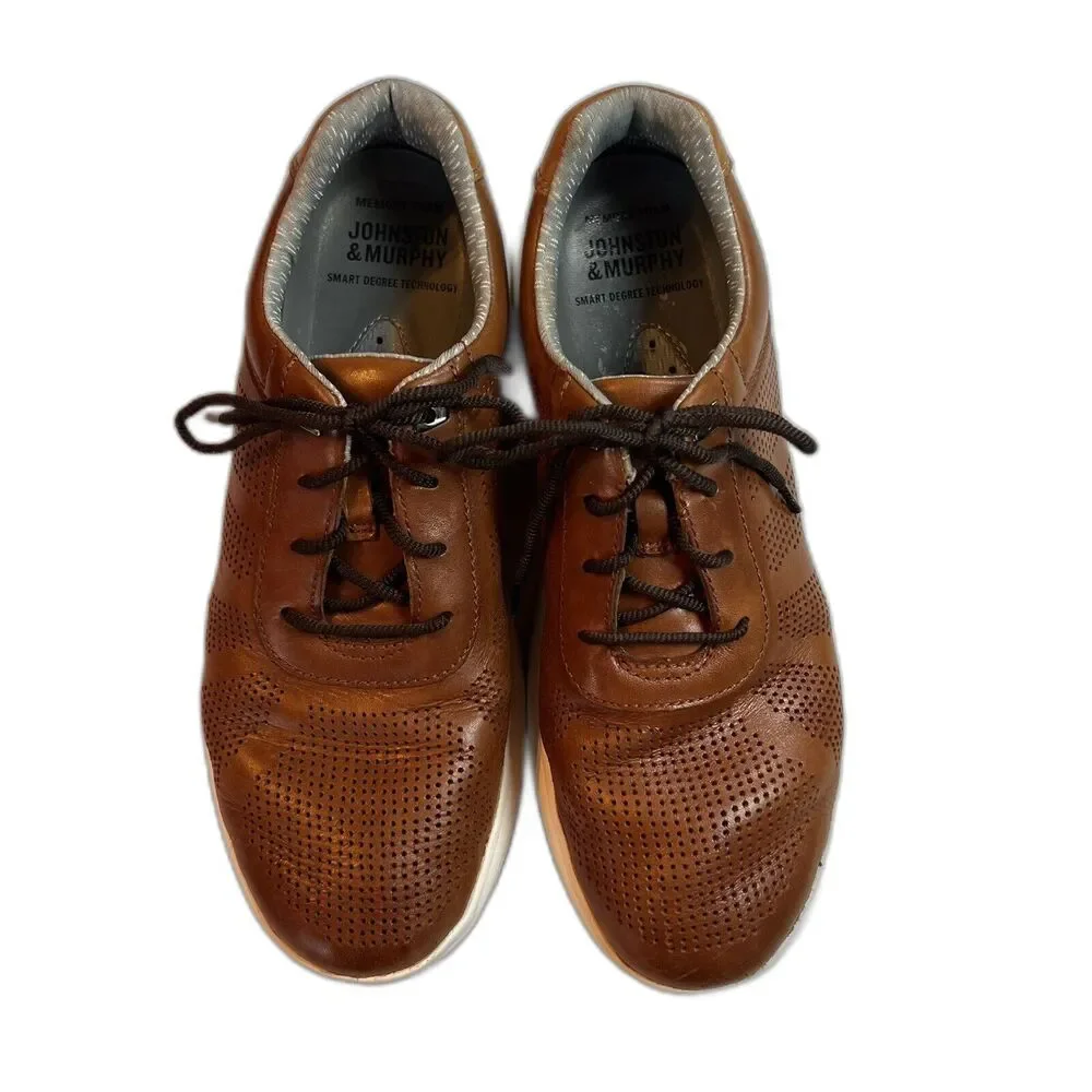 Johnston & Murphy  Men’s Activate U-Throat Shoe‎ Brown Size 8.5M Style 25-3820